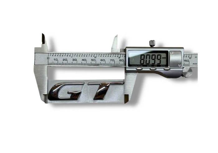 Эмблема GT BMW 81х19.5мм хром