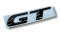 Эмблема GT BMW 81х19.5мм черная