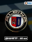 Наклейки на колесные диски, колпачки, 60 мм, Alpina (5 шт)
