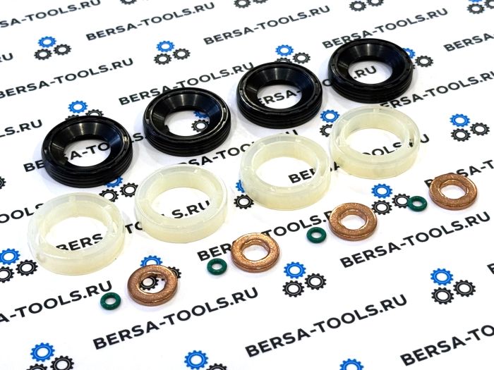 Ремкомплект для 4х форсунок Citroen, Peugeot, Ford 1.6HDI / 1.6TDCI (1314368, 1318562, 1317370)