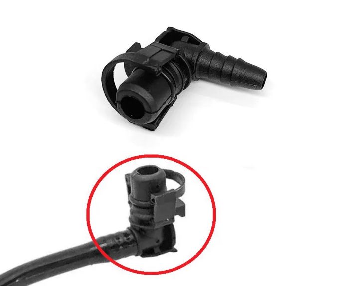 Соединитель/штуцер патрубка подогрева дроссельной заслонки Opel 55354565