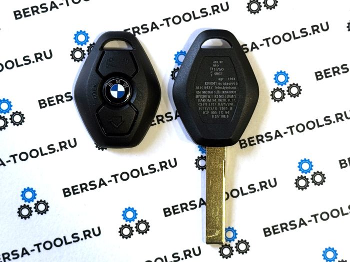 Корпус ключа-ромба для BMW с лезвием нового образца HU92 (66126955747)
