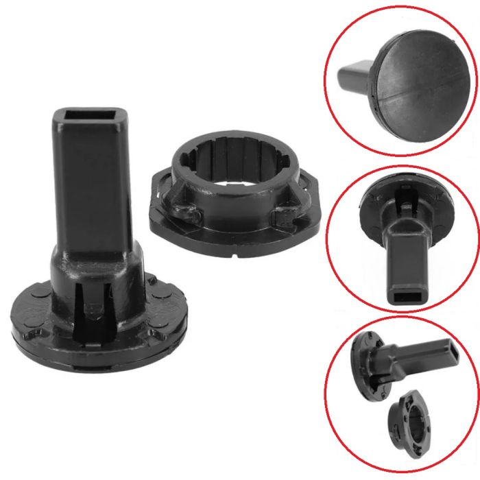 Верхний кронштейн радиатора с опорной втулкой (17117596922, 17117596923)