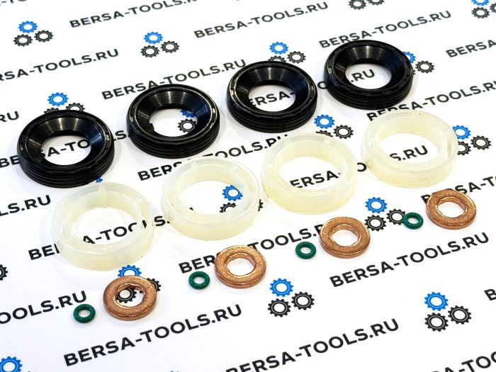 Ремкомплект для 4х форсунок Citroen, Peugeot, Ford 1.6HDI / 1.6TDCI (1314368, 1318562, 1317370)