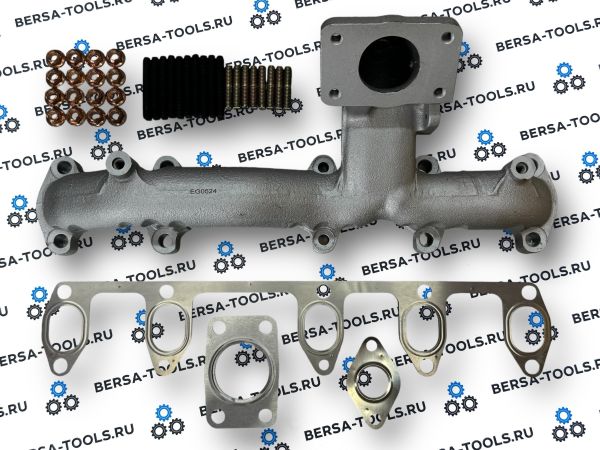 Чугунный выпускной коллектор VW 2.5 TDI (076253033, 076253031A)