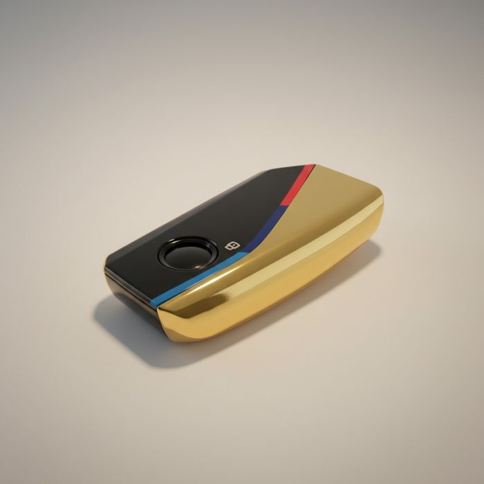 Корпус смарт ключа BMW F-series, G-series (Цвет: Золото, Кнопка «Звук»)