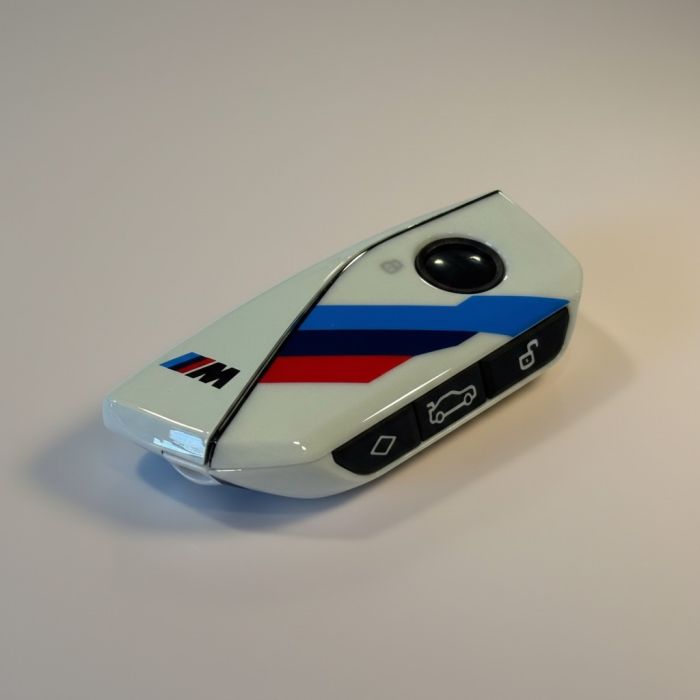 Корпус смарт ключа BMW F-series, G-series (Цвет: Белый, M-Power)