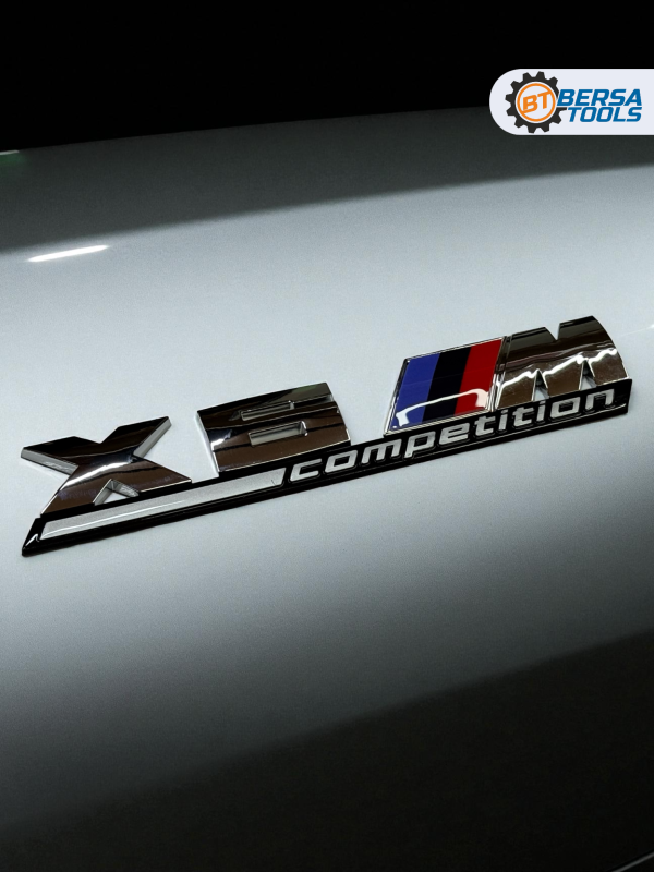 Эмблема пластиковая BMW X6 M Competition хром