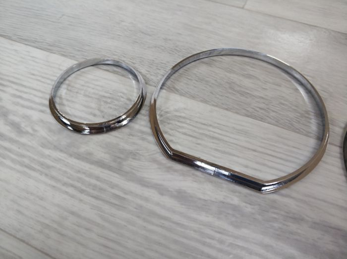 Кольца в приборную панель BMW E36 (хром, серебро)