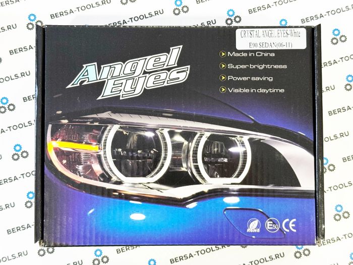 Светодиодные ангельские глазки Crystal Angel Eyes BMW E90 (Цвет: Белый)