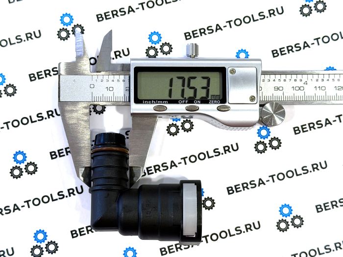 Топливный быстросъемный штуцер D15.82 ID14  (МАМА угловой 90°)