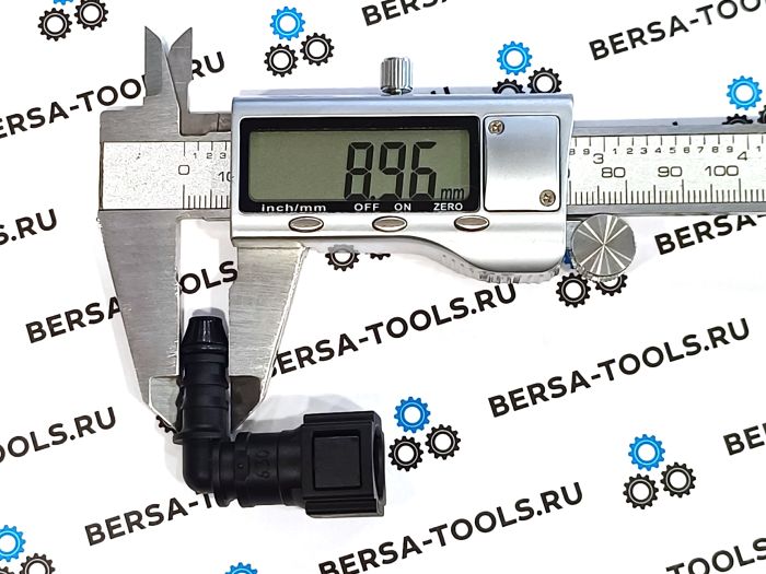 Топливный быстросъемный штуцер D6.3 ID6 (МАМА угловой 90°)