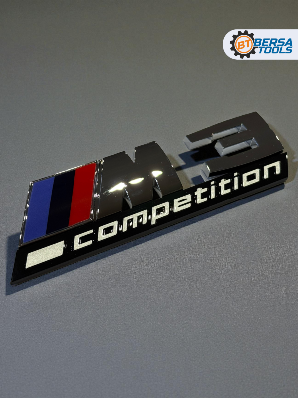 Эмблема пластиковая BMW M3 Competition хром