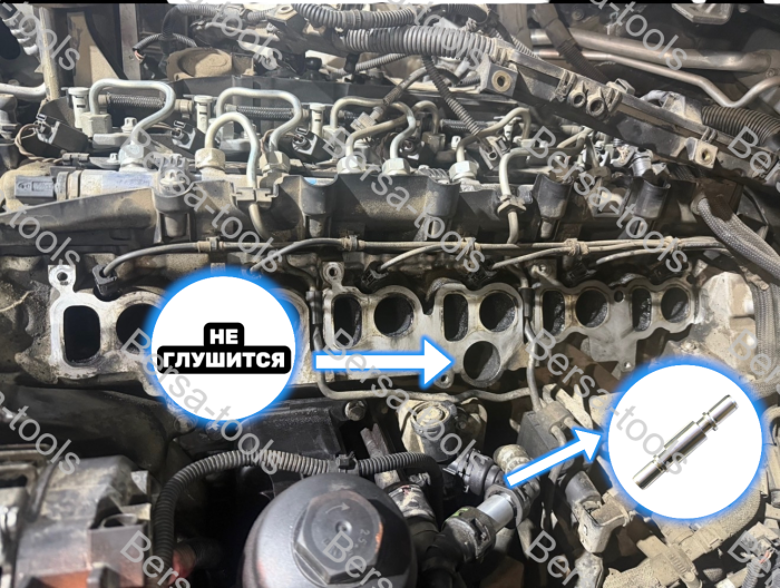 Комплект для удаления EGR и вихревых заслонок для дизельных BMW с мотором N57 