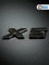 Эмблема пластиковая BMW X5 серебро 15х3 см